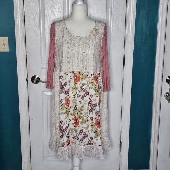 Handmade Upcycled Dress Medium-Large - Picture 1 of 9